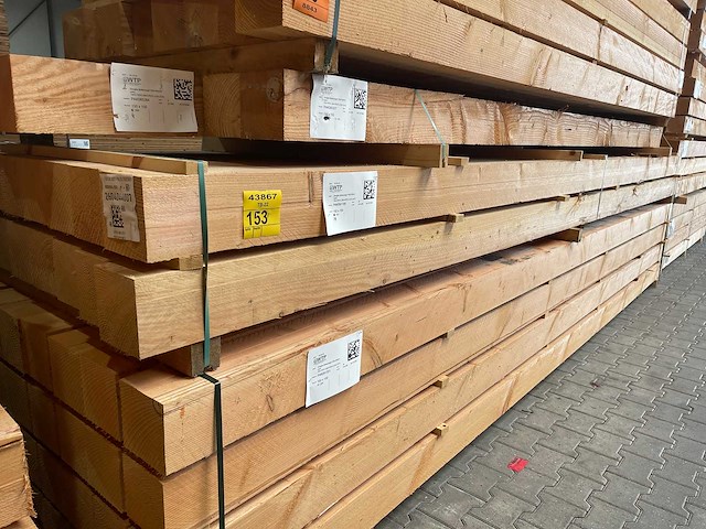 Douglas balken fijnbezaagd 5000x150x150mm (14x) - afbeelding 4 van  4