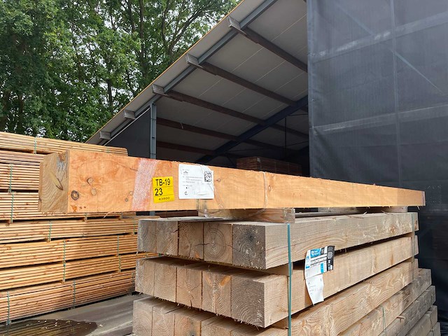 Douglas balken fijnbezaagd 5000x200x200mm (2x) - afbeelding 4 van  4