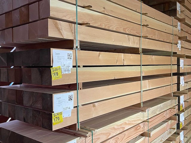 Douglas balken geschaafd 3000x140x140mm (14x) - afbeelding 4 van  4