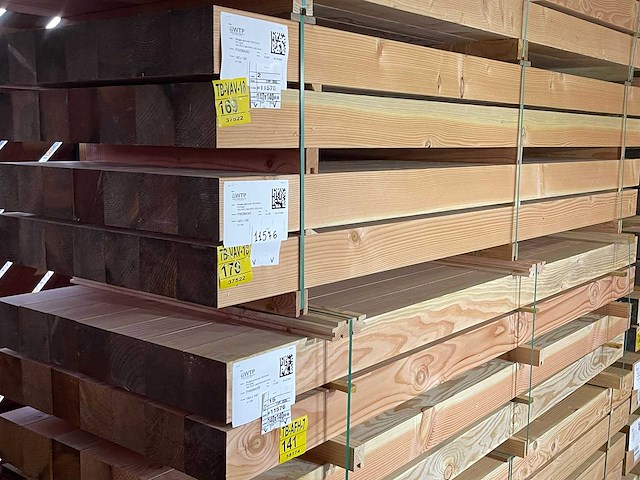 Douglas balken geschaafd 3000x140x140mm (14x) - afbeelding 4 van  4