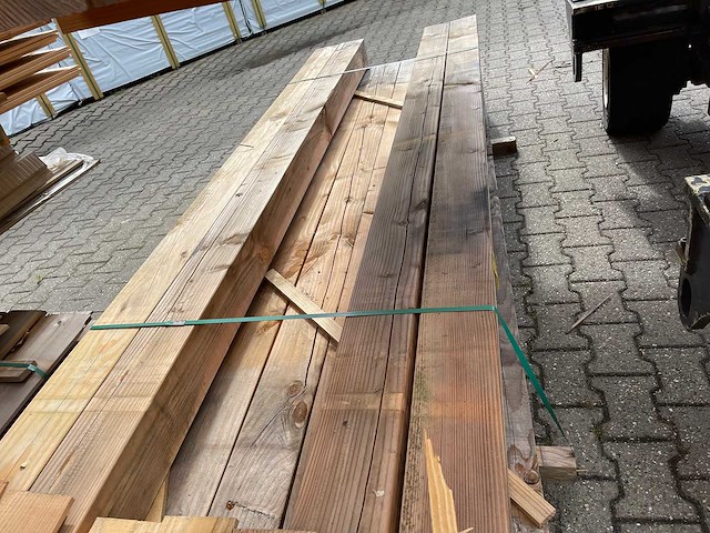Douglas balken geschaafd 3000x140x140mm (18x) - afbeelding 3 van  3