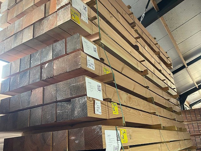 Douglas balken geschaafd 4000x140x140mm (14x) - afbeelding 4 van  4