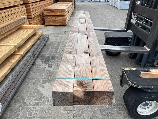 Douglas balken geschaafd 4000x140x140mm (3x) - afbeelding 1 van  2