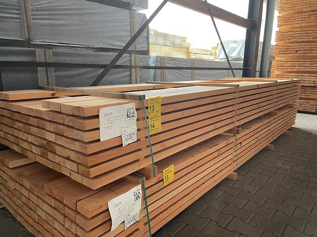 Douglas balken geschaafd 4300x90x40mm (36x) - afbeelding 2 van  3