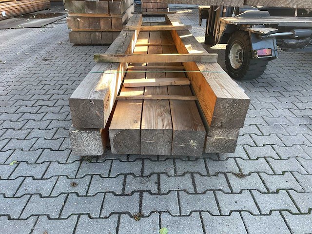 Douglas balken geschaafd 5000x190x190mm (2x) - afbeelding 1 van  3