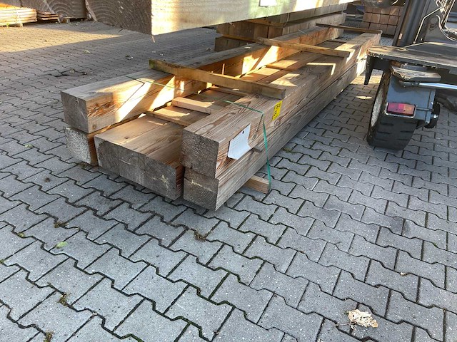 Douglas balken geschaafd 5000x190x190mm (2x) - afbeelding 2 van  3