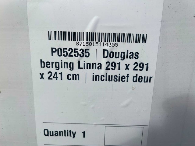 Douglas berging linna 291x291x241 cm - afbeelding 6 van  6