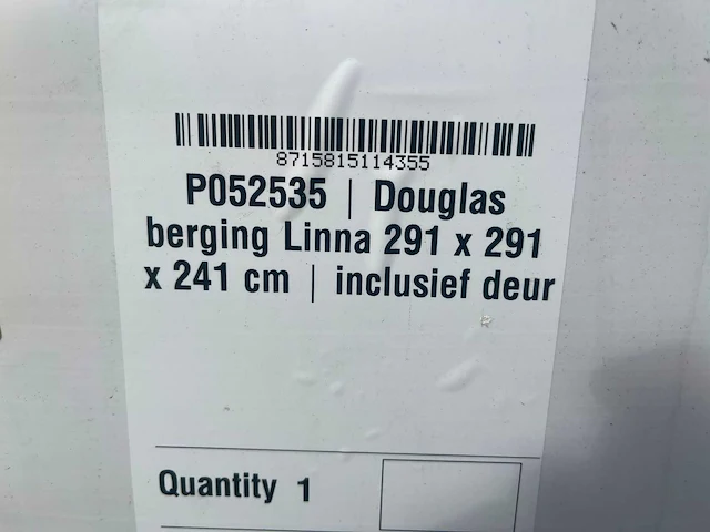 Douglas berging linna 291x291x241 cm - afbeelding 6 van  6
