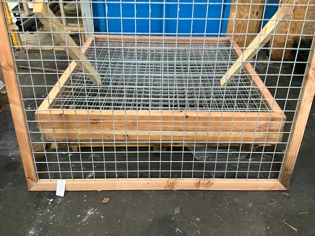 Douglas betonijzer trellis in kader hek 180x180 cm (6x) - afbeelding 3 van  5