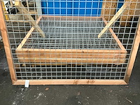 Douglas betonijzer trellis in kader hek 180x180 cm (6x) - afbeelding 3 van  5