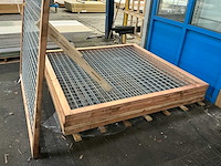 Douglas betonijzer trellis in kader hek 180x180 cm (6x) - afbeelding 4 van  5