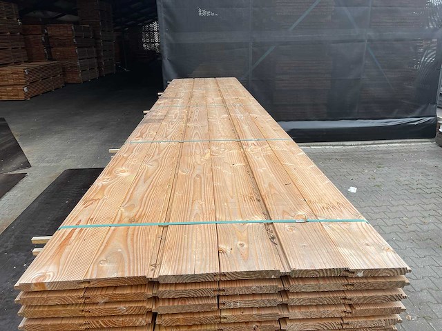Douglas blokhut profiel 5000x175x28mm (36x) - afbeelding 1 van  3