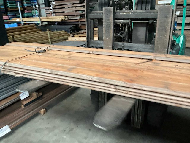 Douglas blokhut profiel plank 149x28 cm (16x) - afbeelding 9 van  16