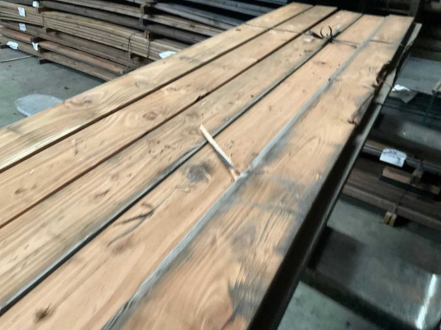 Douglas blokhut profiel plank 149x28 cm (16x) - afbeelding 4 van  16