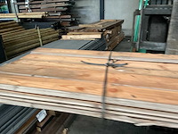 Douglas blokhut profiel plank 149x28 cm (16x) - afbeelding 10 van  16