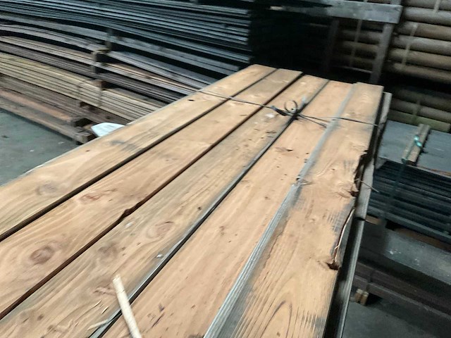 Douglas blokhut profiel plank 149x28 cm (16x) - afbeelding 3 van  10