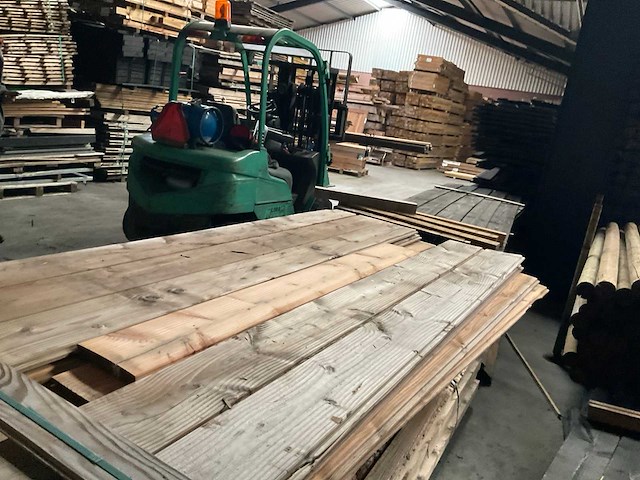 Douglas blokhut profiel plank 190x28cm (22x) - afbeelding 2 van  12