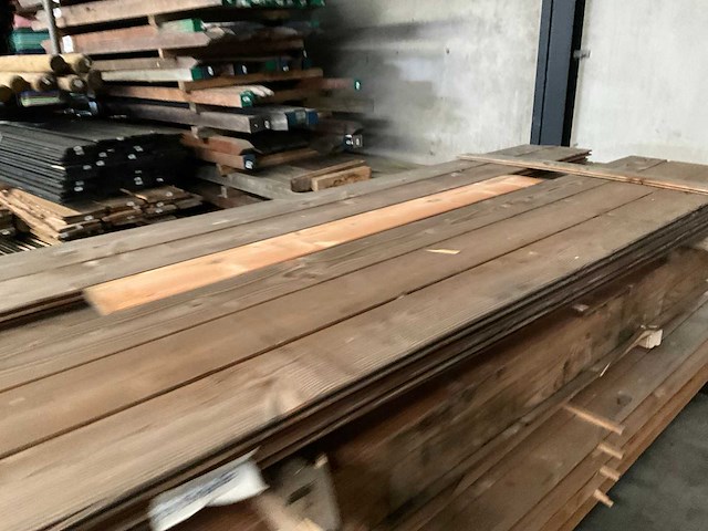 Douglas blokhut profiel plank 190x28cm (22x) - afbeelding 5 van  12