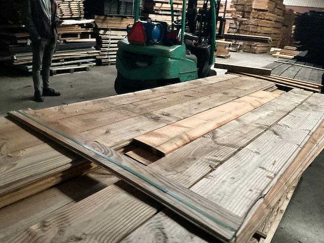 Douglas blokhut profiel plank 190x28cm (22x) - afbeelding 12 van  12