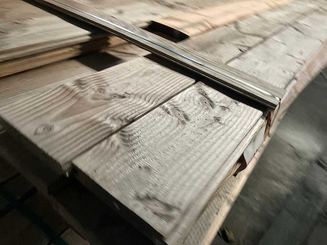 Douglas blokhut profiel plank 190x28cm (22x) - afbeelding 3 van  12