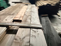 Douglas blokhut profiel plank 190x28cm (22x) - afbeelding 6 van  6