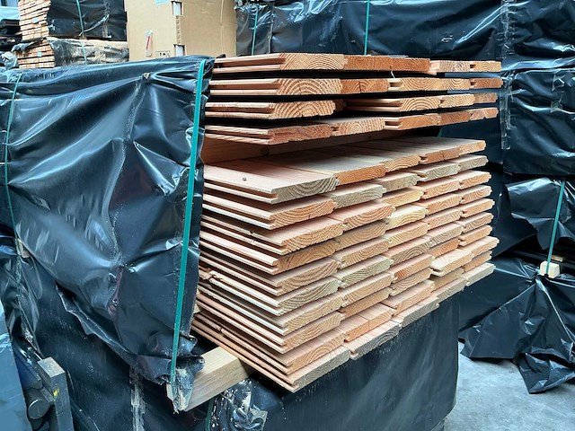 Douglas blokhutprofiel geschaafd - 300 cm (100x) - afbeelding 3 van  6
