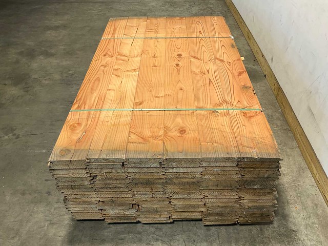 Douglas blokhutprofiel geschaafd 180x19,5x2,8 cm (122x) - afbeelding 3 van  7