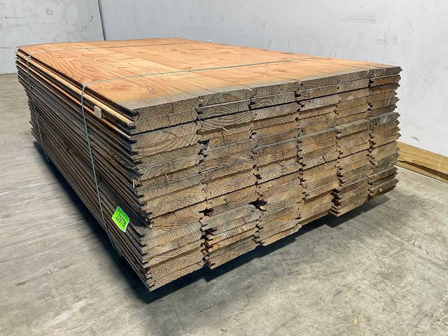 Douglas blokhutprofiel geschaafd 180x19,5x2,8 cm (122x) - afbeelding 5 van  7