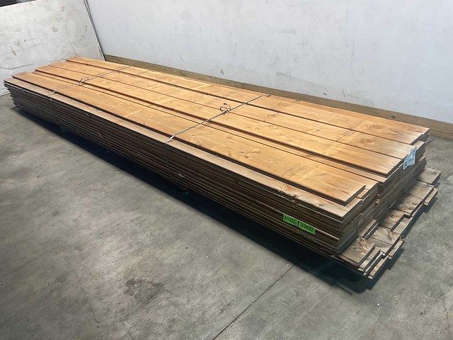 Douglas blokhutprofiel onbehandeld 500x19,5x2,8 cm (108x) - afbeelding 2 van  6