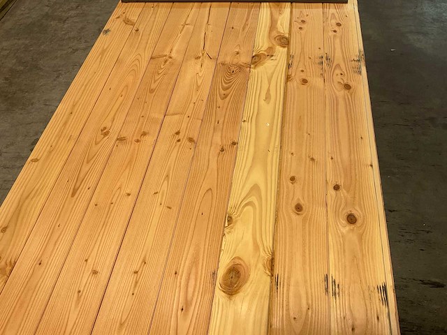 Douglas blokhutprofielplank geschaafd 300x14,5x2,8 cm (50x) - afbeelding 4 van  6