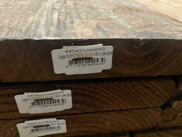 Douglas blokprofiel 2,8x19,5x300 cm (50x) - afbeelding 7 van  7