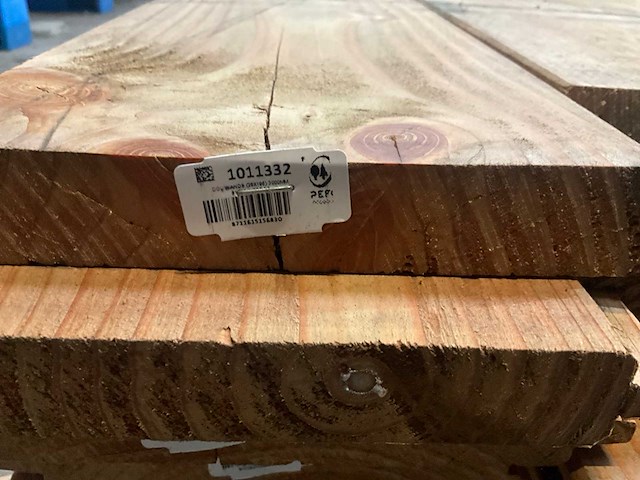 Douglas blokprofiel 2,8x19,5x300 cm (55x) - afbeelding 7 van  7