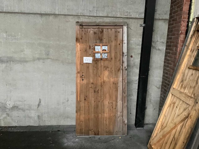 Douglas buitendeur in kozijn 200x76 cm - afbeelding 1 van  2