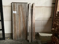 Douglas buitendeur in kozijn 200x76 cm - afbeelding 1 van  1