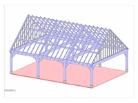 Douglas buitenkamer -carport 7x10 - afbeelding 8 van  15