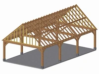 Douglas buitenkamer -carport 7x10 - afbeelding 14 van  15