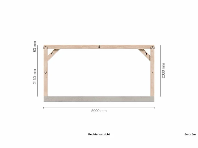Douglas buitenkamer 5x8 - afbeelding 11 van  13