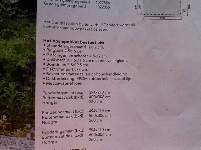 Douglas buitenverblijf "comfort" - 500x270 cm - afbeelding 4 van  9