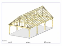 Douglas carport 5,50x10 - afbeelding 7 van  14