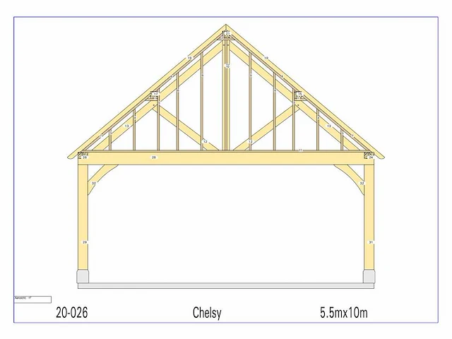 Douglas carport 5,50x10 - afbeelding 10 van  14
