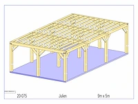 Douglas carport 5x9 - afbeelding 8 van  14