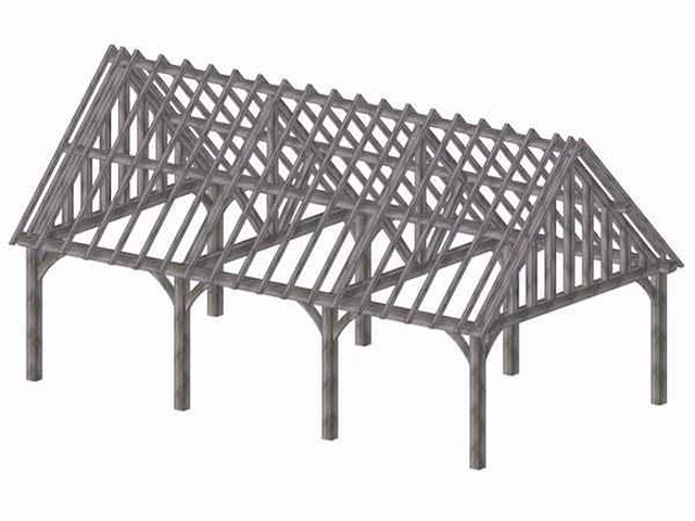 Douglas carport 5x9m - afbeelding 11 van  17