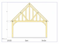 Douglas carport 5x9m - afbeelding 14 van  17