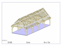 Douglas carport 6x15 - afbeelding 8 van  15