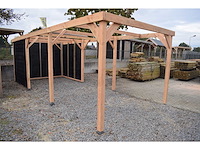 Douglas carport frame met berging - 720x510x235 cm - afbeelding 3 van  16