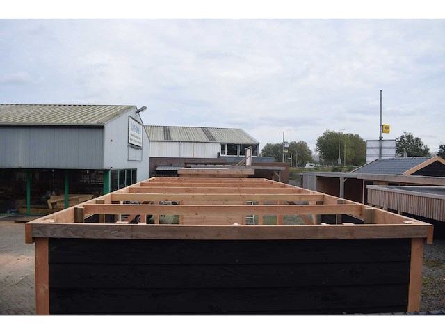 Douglas carport frame met berging - 720x510x235 cm - afbeelding 8 van  16
