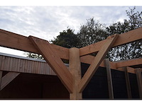 Douglas carport frame met berging - 720x510x235 cm - afbeelding 3 van  12