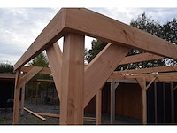 Douglas carport frame met berging - 720x510x235 cm - afbeelding 10 van  12