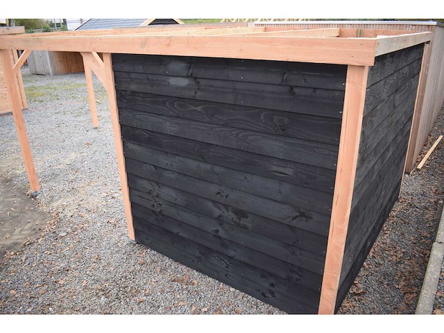 Douglas carport frame met berging - 720x510x235 cm - afbeelding 12 van  12