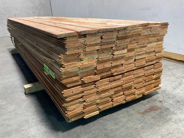 Douglas dakbeschot geschaafd mes en groef - 300x11,6x1,6 cm (120x) - afbeelding 5 van  8